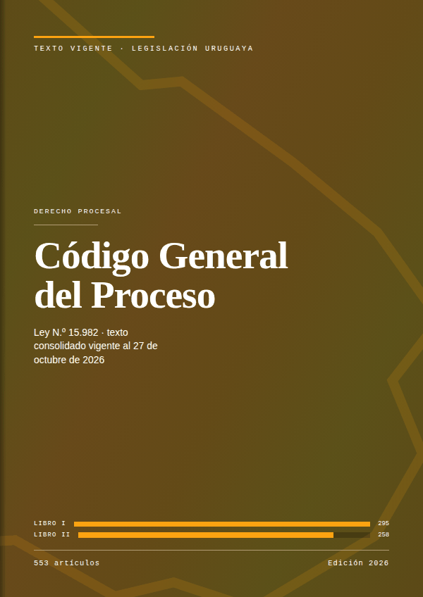 Portada de la edición en PDF de Código General del Proceso, texto consolidado vigente al 27 de octubre de 2026