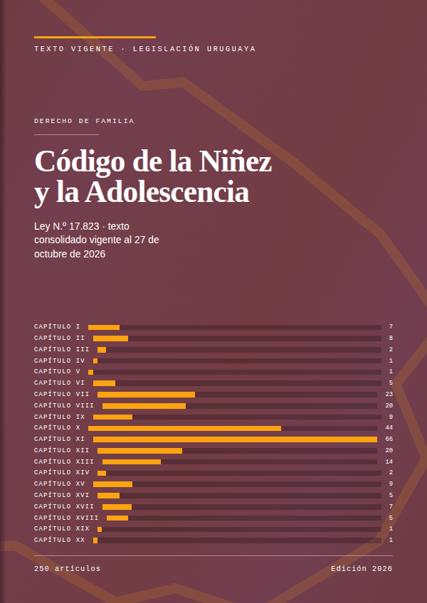 Portada de la edición en PDF de Código de la Niñez y la Adolescencia, texto consolidado vigente al 27 de octubre de 2026