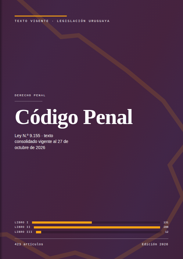 Portada de la edición en PDF de Código Penal, texto consolidado vigente al 27 de octubre de 2026