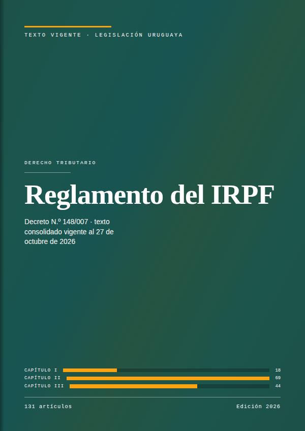 Portada de la edición en PDF de Reglamento del IRPF, texto consolidado vigente al 27 de octubre de 2026