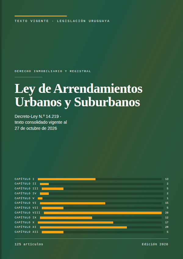 Portada de la edición en PDF de Ley de Arrendamientos Urbanos y Suburbanos, texto consolidado vigente al 27 de octubre de 2026