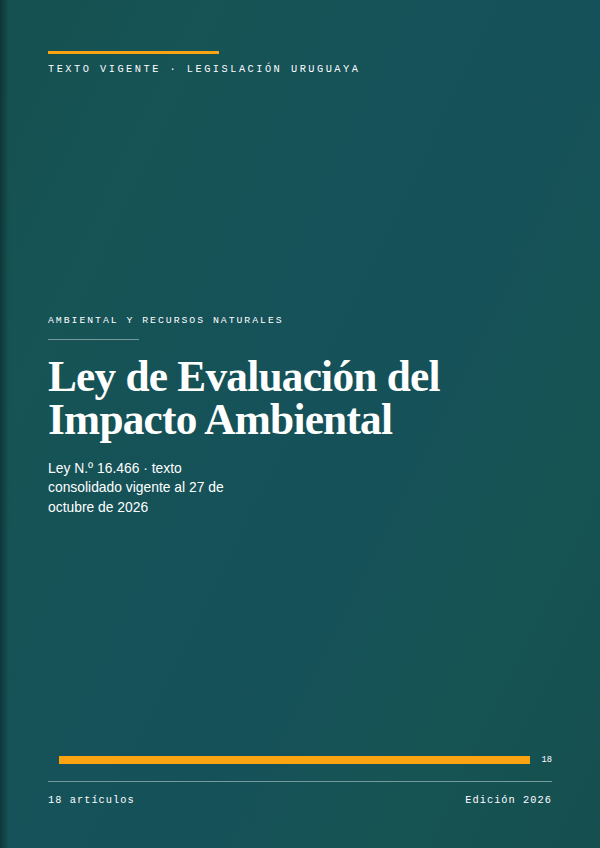Portada de la edición en PDF de Ley de Evaluación del Impacto Ambiental, texto consolidado vigente al 27 de octubre de 2026