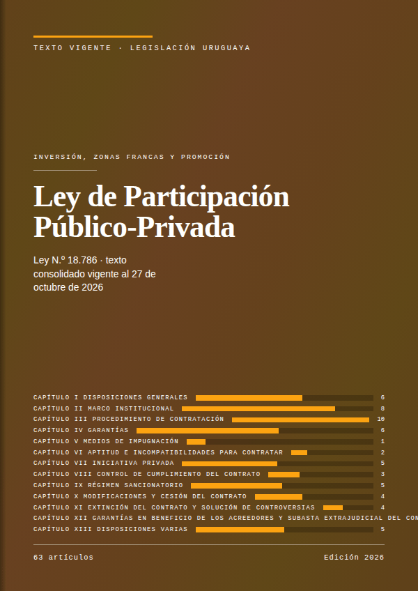 Portada de la edición en PDF de Ley de Participación Público-Privada, texto consolidado vigente al 27 de octubre de 2026
