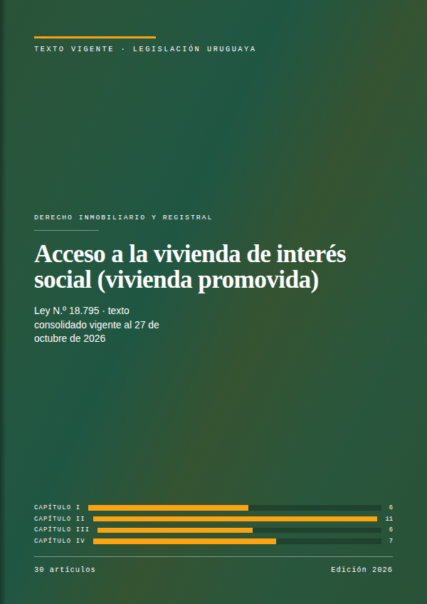 Portada de la edición en PDF de Acceso a la vivienda de interés social (vivienda promovida), texto consolidado vigente al 27 de octubre de 2026