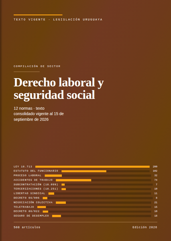 Carátula de la compilación de Derecho laboral y seguridad social
