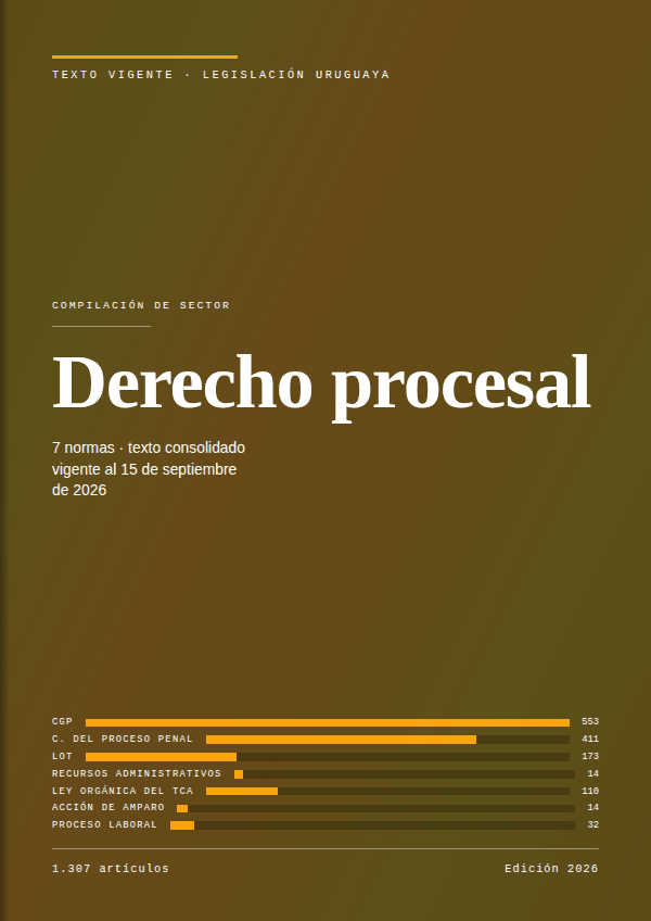 Carátula de la compilación de Derecho procesal