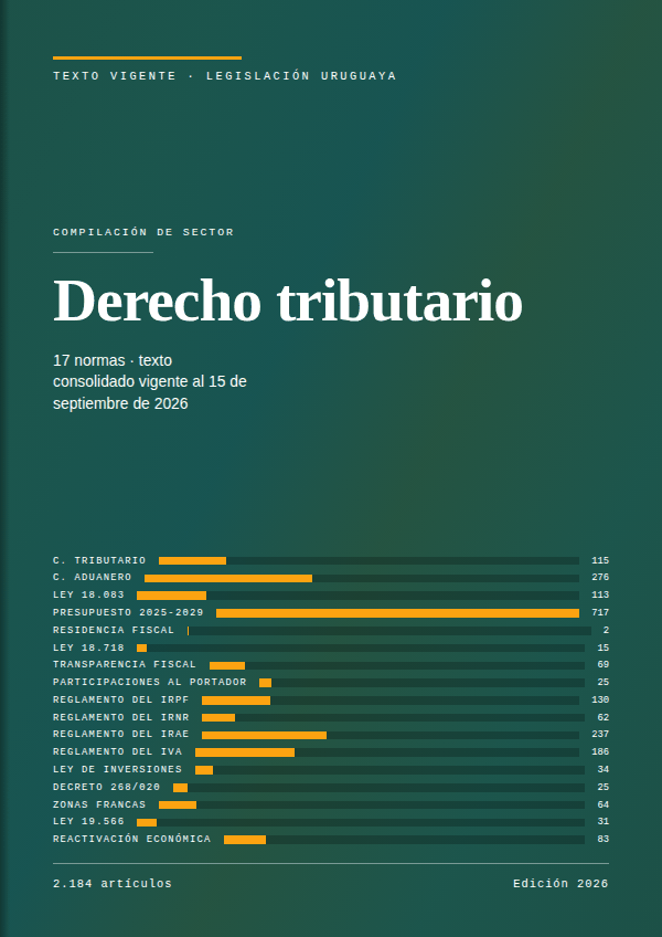 Carátula de la compilación de Derecho tributario