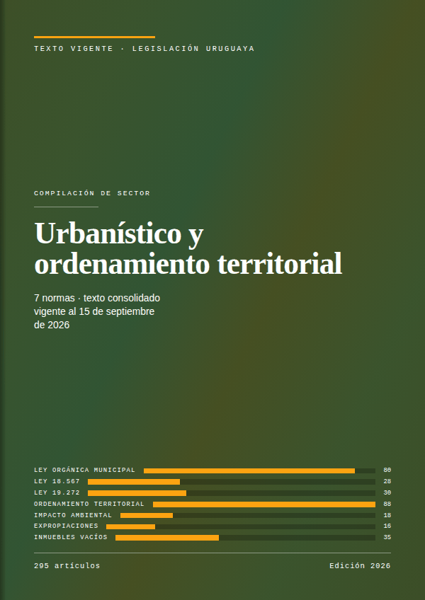 Carátula de la compilación de Urbanístico y ordenamiento territorial